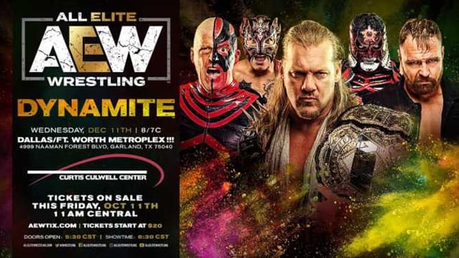 AEW DYNAMITE Will Be Making Their Way To Garland, Texas In December