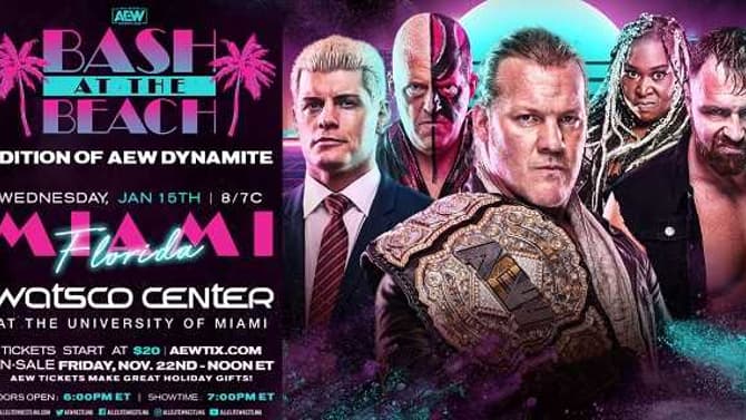 ALL ELITE WRESTLING Announces Nine-Day BASH AT THE BEACH Fan Extravaganza