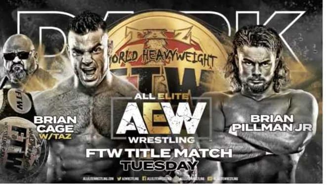 Brian Cage Will Put The FTW Championship On The Line Against Brian Pillman Jr. On AEW DARK