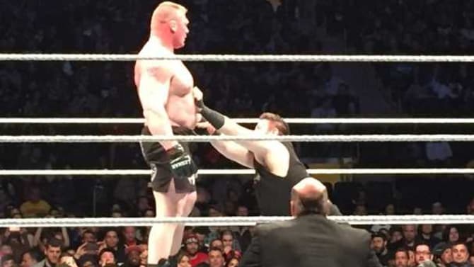 Brock Lesnar Decimated Kevin Owens At Tonight's WWE Live Event At Madison Square Garden