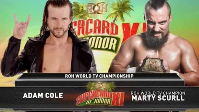 Check Out Incredible ROH World Television Match Between Marty Scurll And Adam Cole At SUPERCARD OF HONOR XI