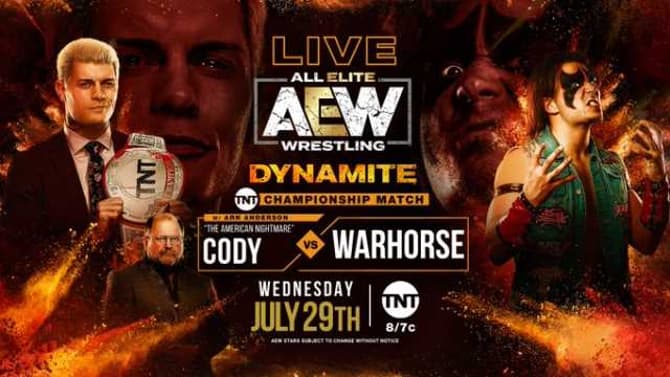 Cody Will Defend The TNT Championship Against Warhorse This Wednesday On AEW DYNAMITE