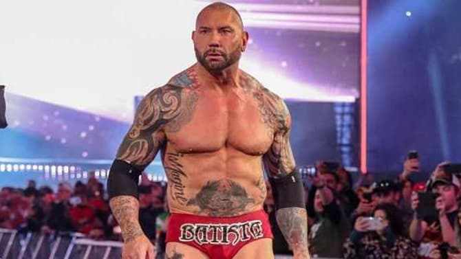 Dave Bautista Reflects On The Moment He Tripped During His WRESTLEMANIA Entrance