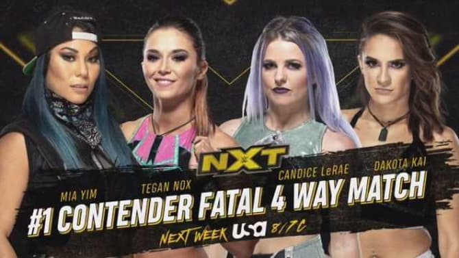 Fatal 4-Way Match To Determine New No. 1 Contender For The NXT Women's Title Set For Next Week