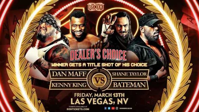 Four-Way Dealer's Choice Match Is Set For ROH's 18TH ANNIVERSARY Pay-Per-View