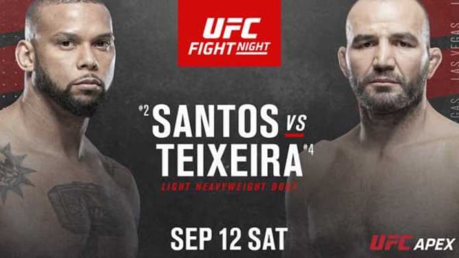 Glover Teixeira Vs. Thiago Santos Will No Longer Headline UFC ON ESPN+ 35 Next Week