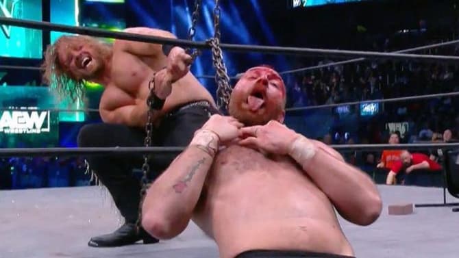 Hangman Adam Page Defeats Jon Moxley In An Insanely Violent Texas Death Match At AEW REVOLUTION