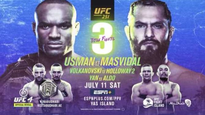 Here's The Finalized Line-Up For UFC 251 That Features Three Championship Matches