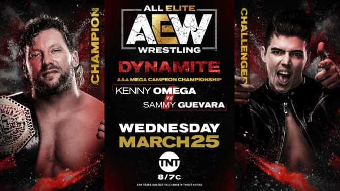 Kenny Omega Will Defend The AAA Mega Campeón Championship Against Sammy Guevara On AEW DYNAMITE