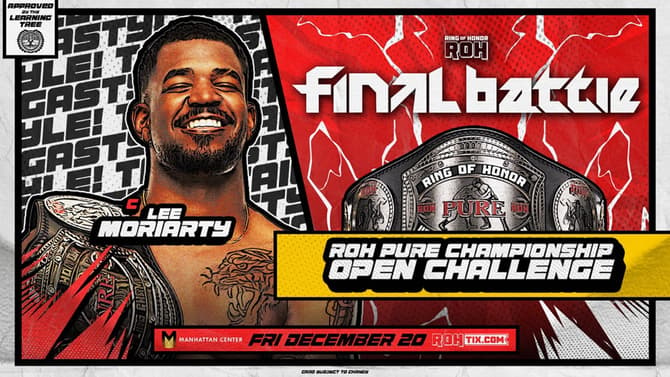 Lee Moriarty Issues An Open Challenge For The ROH Pure Championship