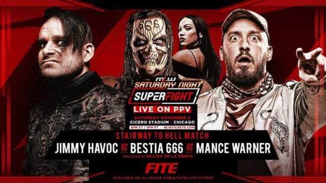 Mance Warner Beats Jimmy Havoc And Bestia 666 In A Stairway To Hell Match At SATURDAY NIGHT SUPERFIGHT