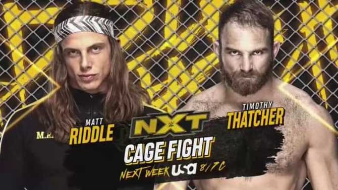 Matt Riddle Will Take On Timothy Thatcher In A Steel Cage Next Week On NXT