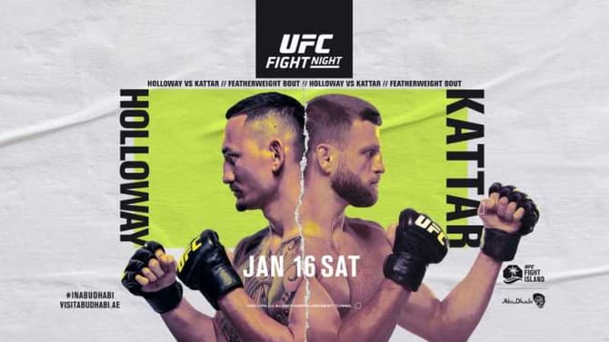 Max Holloway And Calvin Kattar Will Battle On The First UFC FIGHT NIGHT Show Of 2021