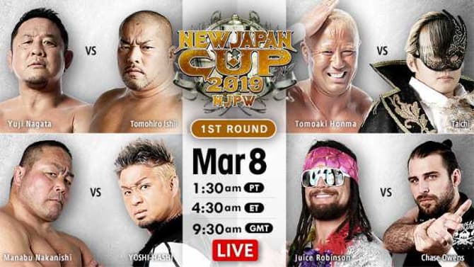 NJPW 2019 NEW JAPAN CUP Night One Tournament Results