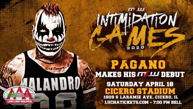 Pagano Will Make His MAJOR LEAGUE WRESTLING Debut At INTIMIDATION GAMES