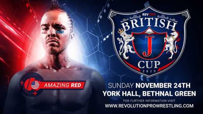 REVOLUTION PRO WRESTLING Announces That Amazing Red Will Be Part Of The British J-Cup