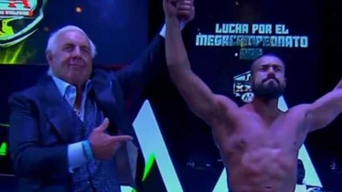 Ric Flair Makes SHOCK Appearance At AAA Alongside Andrade El Idolo... And ATTACKS Kenny Omega!