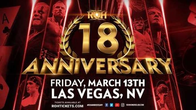 RING OF HONOR To Celebrate Its 18th Anniversary With Two Big Shows In Las Vegas This March