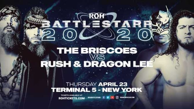 RUSH & Dragon Lee Vs. The Briscoes II Is Set For ROH's BATTLESTARR 2020