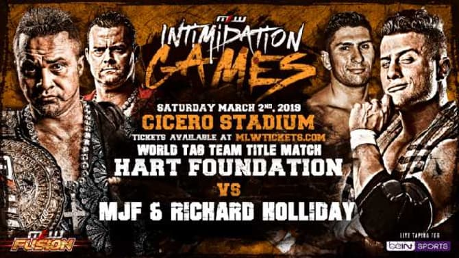 The Hart Foundation Vs. MJF & Richard Holliday Confirmed For MLW: INTIMIDATION GAMES