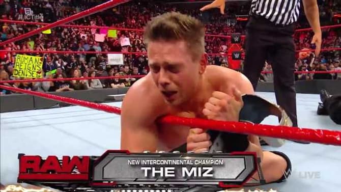 The Miz Beats Roman Reigns To Regain The Intercontinental Championship On RAW's 25th Anniversary Show