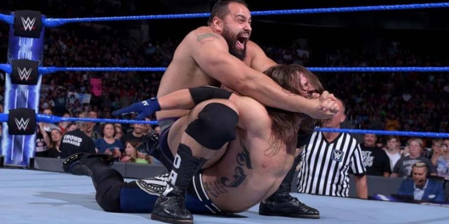 Rusev Got The Upper Hand When He Squared Off With AJ Styles During Last Night's SMACKDOWN LIVE
