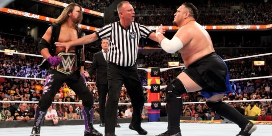 AJ Styles Retained The WWE Championship At SUMMERSLAM...After Being DQ'd For Attaching Samoa Joe