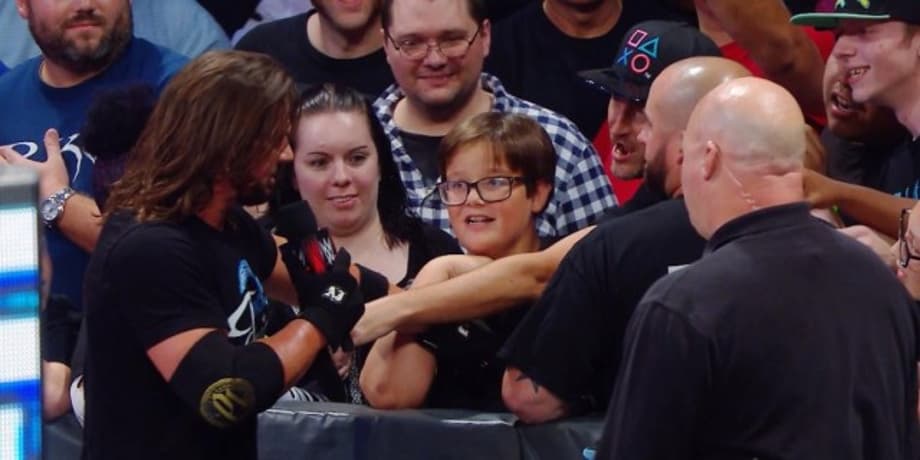 Watch AJ Styles Hilariously Trip Over At The End Of Last Night's MIXED MATCH CHALLENGE 2