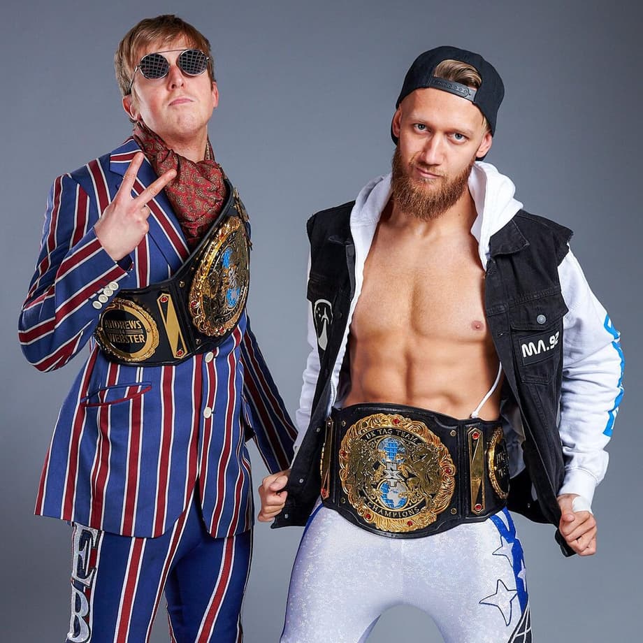 NXT UK Tag Team Champions Flash Morgan Webster & Mark Andrews