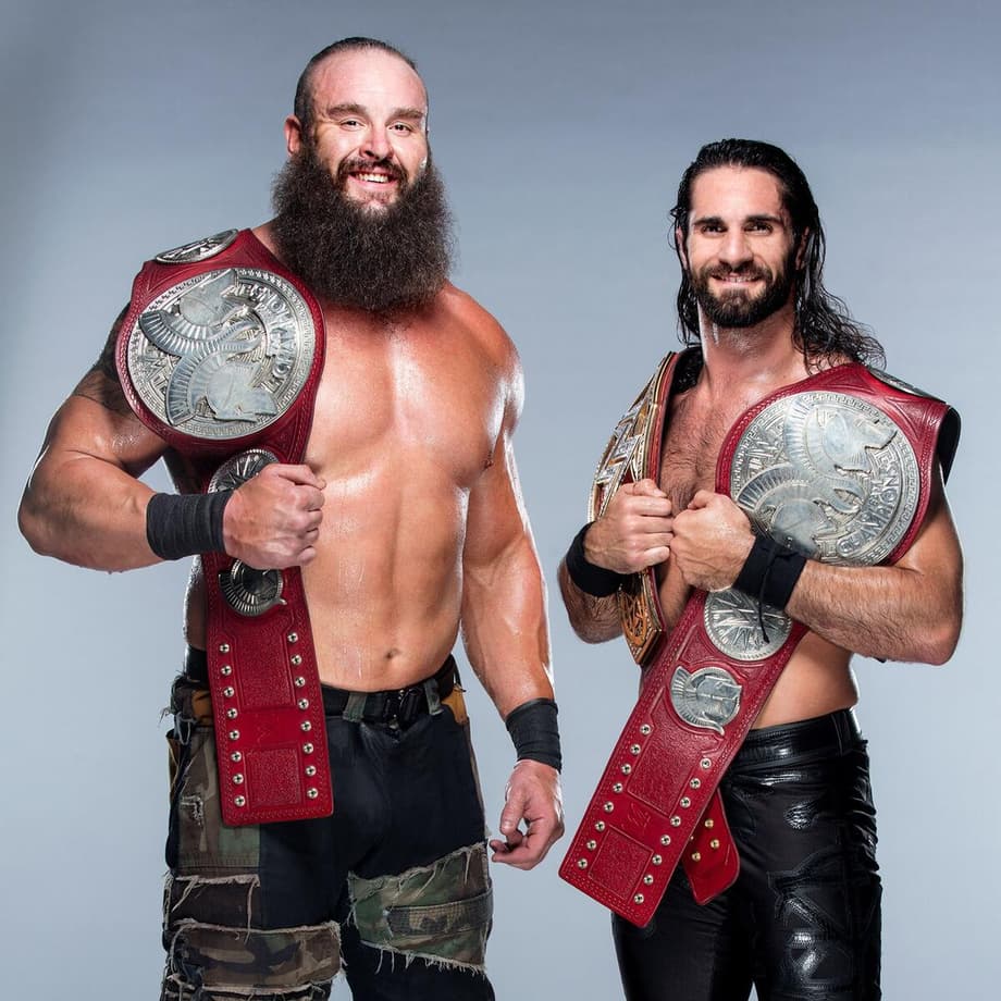 Raw Tag Team Champions Braun Strowman & Seth Rollins