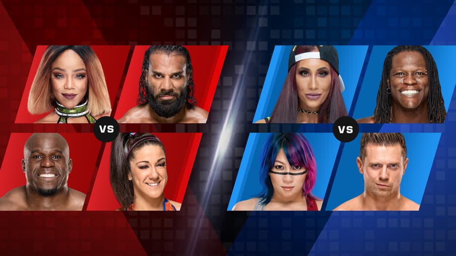 WWE MIXED MATCH CHALLENGE Semifinals Results: MahAlicia Vs Crews & Bayley, Fabulous Truth Vs Awe-ska