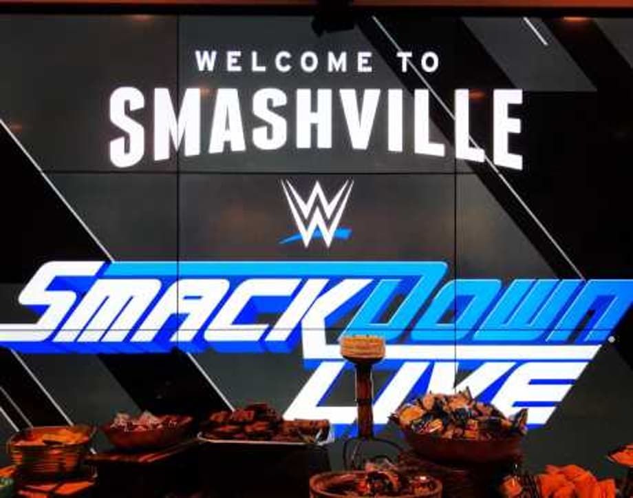 2018 HALL OF FAME Inductee Jeff Jarrett Greets An Old Friend Backstage At SMACKDOWN LIVE