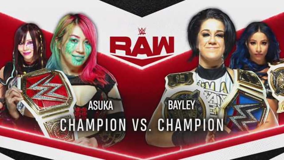 A Champion Vs. Champion Match Between Bayley And Asuka Is Set For Monday Night RAW