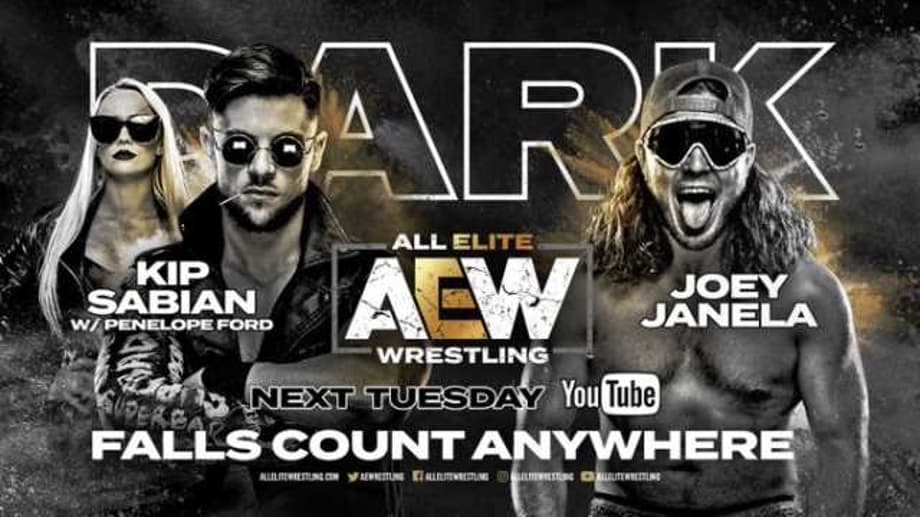 A Falls Count Anywhere Match Between Kip Sabian And Joey Janela Will Headline Tonight's AEW DARK