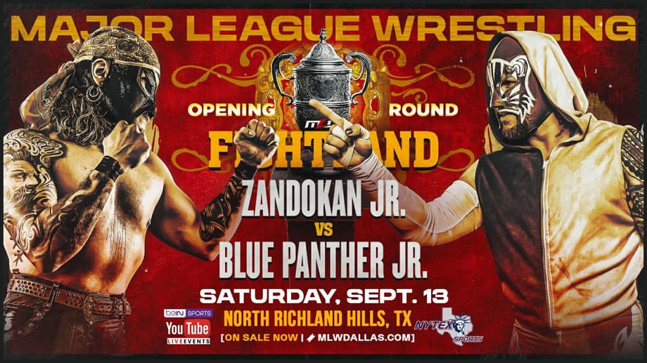 A Opening Round Opera Cup Match Between Zandokan Jr. And Blue Panther Jr. Has Been Added To MLW's FIGHTLAND
