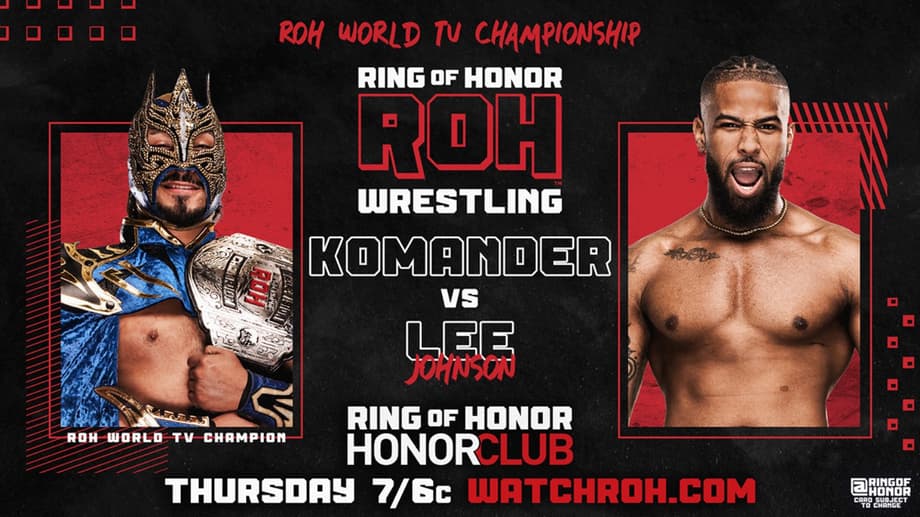 A ROH World Television Championship Match Is Featured On Tonight's Episode Of RING OF HONOR