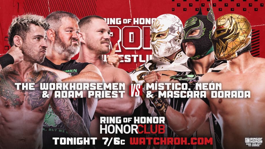 A Six-Man Tag Team Main Event Is Confirmed For Tonight's ROH EPISODE