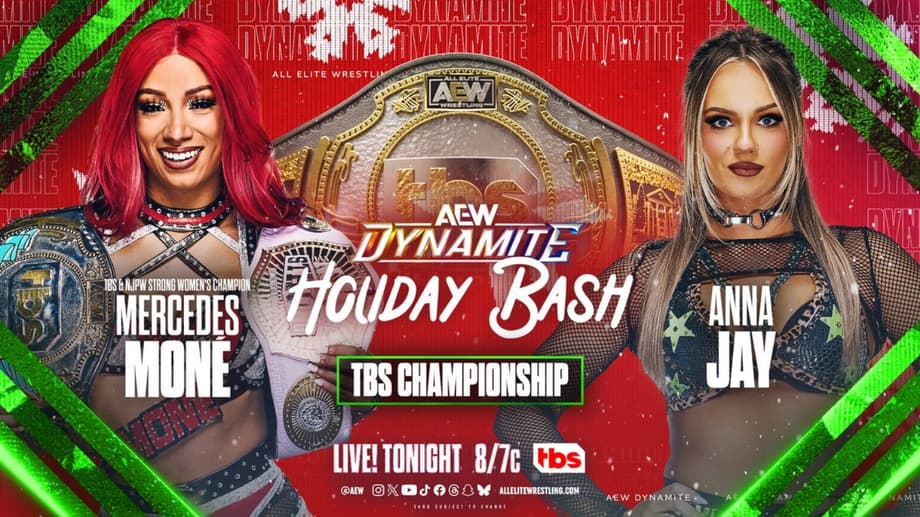 A TBS Championship Match Headlines Tonight's AEW DYNAMITE HOLIDAY BASH Special