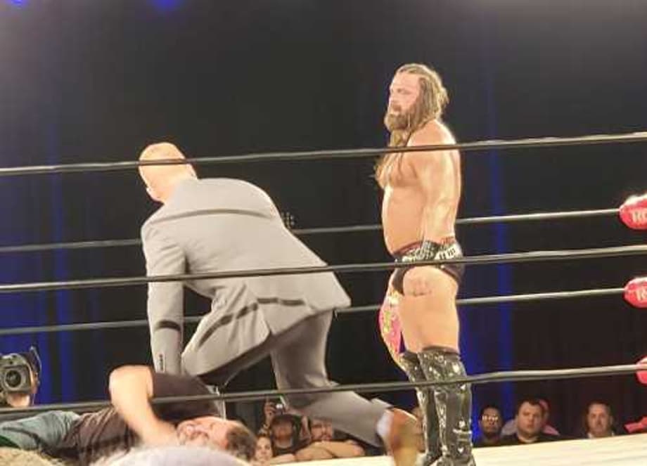 A Title Changes Hands During The NWA Television Tapings In Atlanta, Georgia