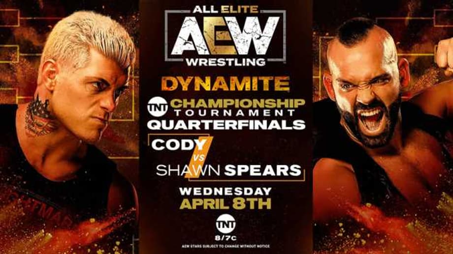 A TNT First-Round Championship Tournament Match-Up Will Headline Tonight's AEW DYNAMITE