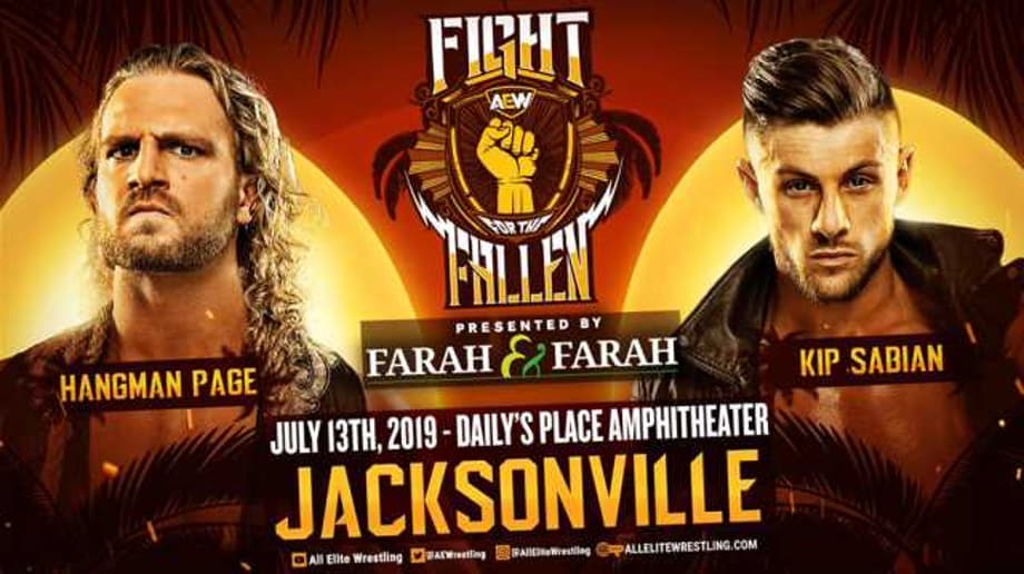 Adam &quot;Hangman&quot; Page Defeats Kip Sabian At AEW's FIGHT FOR THE FALLEN