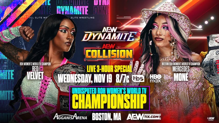 AEW Dynamite & AEW Collision Results: November 19, 2025 - Undisputed ROH Women's World TV Title Match & More