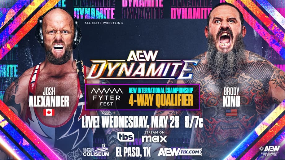 AEW Dynamite Results: May 28, 2025 - Josh Alexander vs Brody King International Title Match Qualifier & More