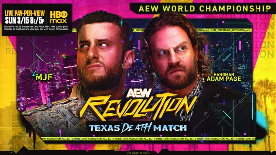 AEW Revolution 2026 PPV Results: MJF vs Hangman Adam Page Texas Death Match & More