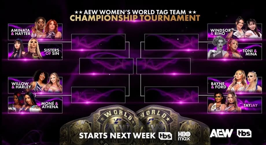AEW Women's Tag Team Title Tournament BRACKET REVEAL & Matches Set For AEW Collision