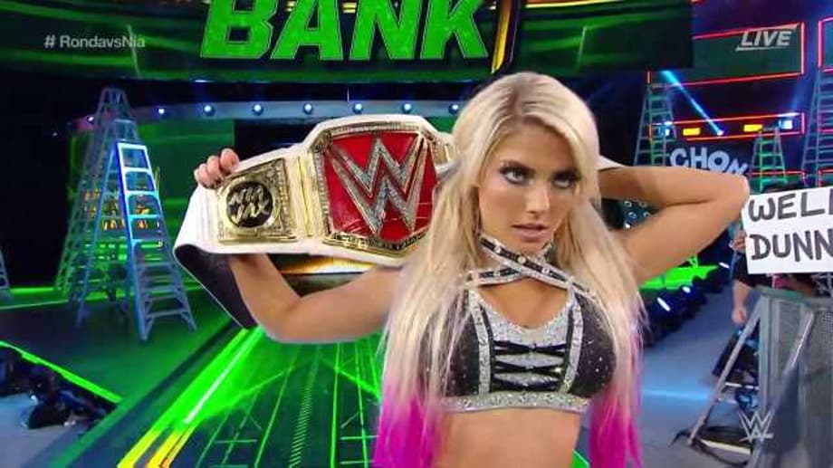 Alexa Bliss Cashes In Her MITB Briefcase During Ronda Rousey Vs. Nia Jax To Become The New Champ
