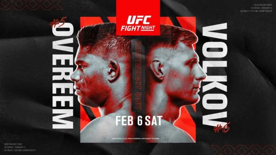 Alistair Overeem Vs. Alexander Volkov Will Headline Tonight's UFC FIGHT NIGHT 184