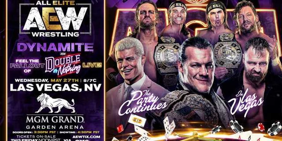 ALL ELITE WRESTLING DYNAMITE Heading MGM Grand In Las Vegas For Post DOUBLE OR NOTHING Show