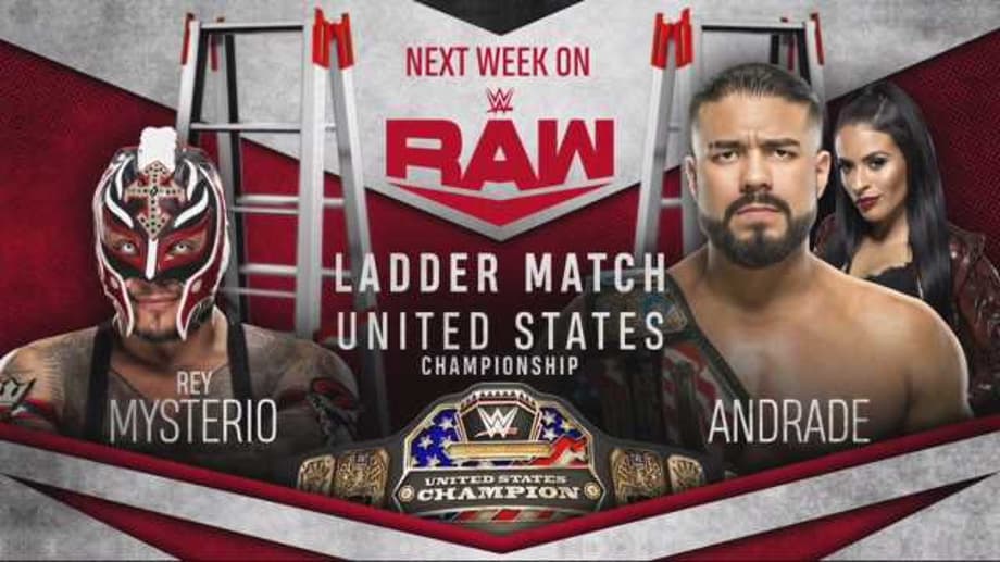 Andrade Will Defend His US Championship Against Rey Mysterio In A Ladder Match Next Week On RAW