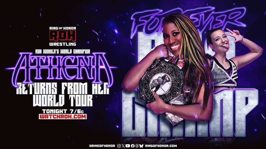 Athena Returns From Her International World Tour On Tonight's RING OF HONOR